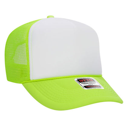 Custom Embroidered 5 Panel High Crown Mesh Back Trucker Hat OTTO CAP® (39-165)