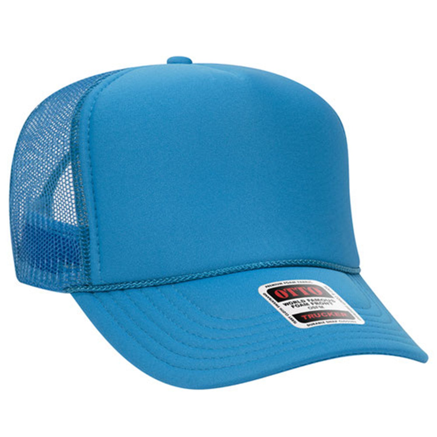 Custom Embroidered 5 Panel High Crown Mesh Back Trucker Hat OTTO CAP® (39-165)