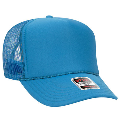 Custom Embroidered 5 Panel High Crown Mesh Back Trucker Hat OTTO CAP® (39-165)