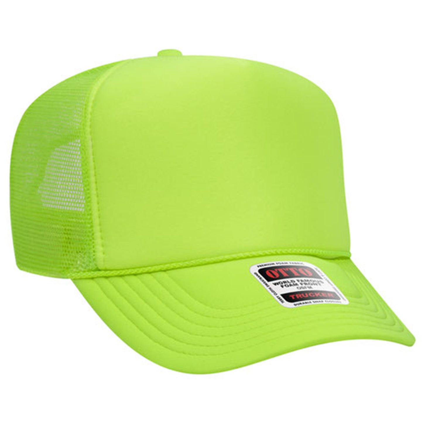 Custom Embroidered 5 Panel High Crown Mesh Back Trucker Hat OTTO CAP® (39-165)