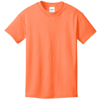 Unisex Youth Core Cotton Tee - 100% Cotton Port & Company® (PC54Y)