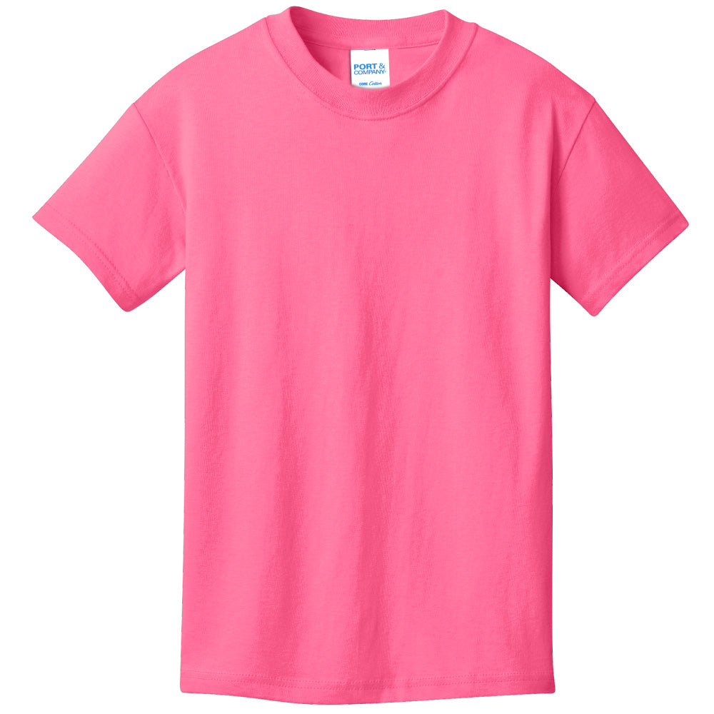 Unisex Youth Core Cotton Tee - 100% Cotton Port & Company® (PC54Y)