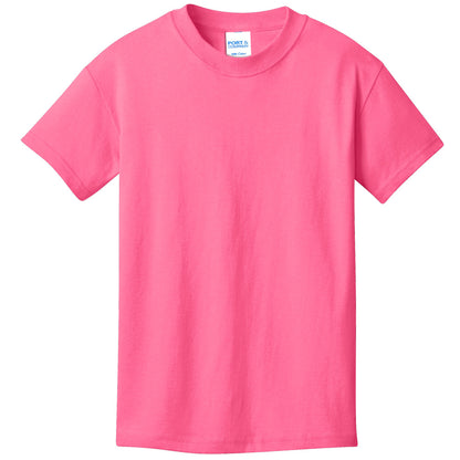 Unisex Youth Core Cotton Tee - 100% Cotton Port & Company® (PC54Y)