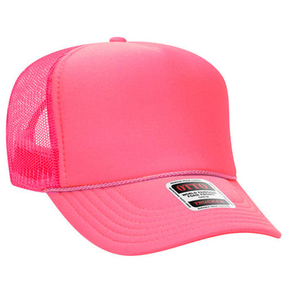 Custom Embroidered 5 Panel High Crown Mesh Back Trucker Hat OTTO CAP® (39-165)