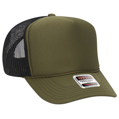Custom Embroidered 5 Panel High Crown Mesh Back Trucker Hat OTTO CAP® (39-165)
