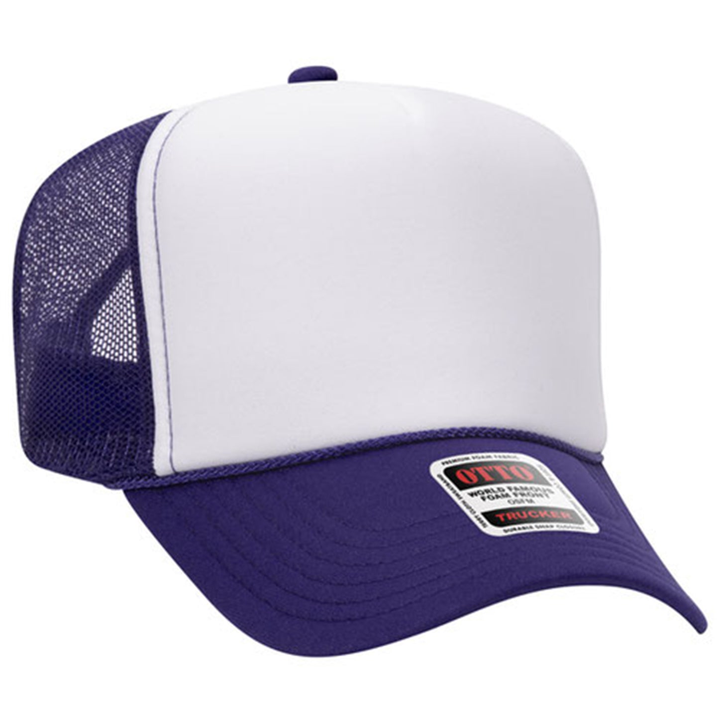 Custom Embroidered 5 Panel High Crown Mesh Back Trucker Hat OTTO CAP® (39-165)