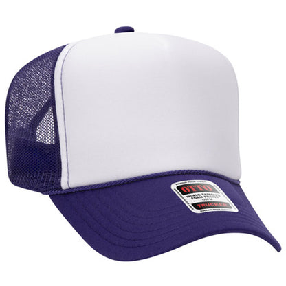 Custom Embroidered 5 Panel High Crown Mesh Back Trucker Hat OTTO CAP® (39-165)