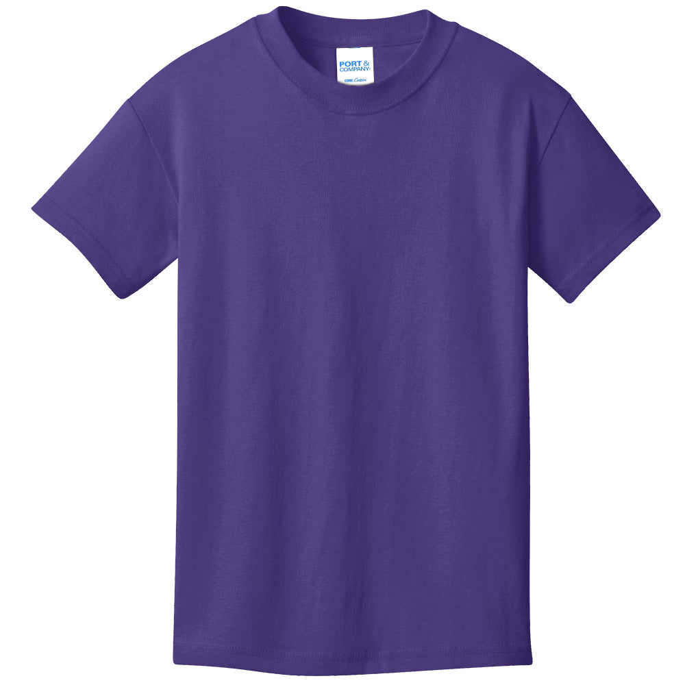 Unisex Youth Core Cotton Tee - 100% Cotton Port & Company® (PC54Y)