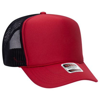 Custom Embroidered 5 Panel High Crown Mesh Back Trucker Hat OTTO CAP® (39-165)