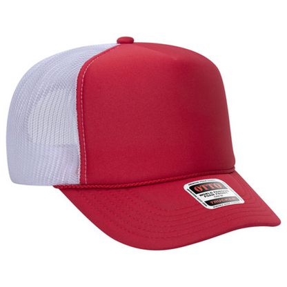 Custom Embroidered 5 Panel High Crown Mesh Back Trucker Hat OTTO CAP® (39-165)
