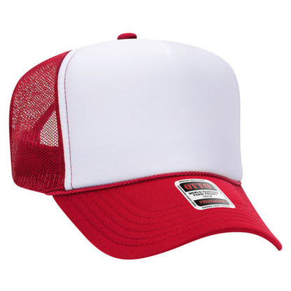 Custom Embroidered 5 Panel High Crown Mesh Back Trucker Hat OTTO CAP® (39-165)