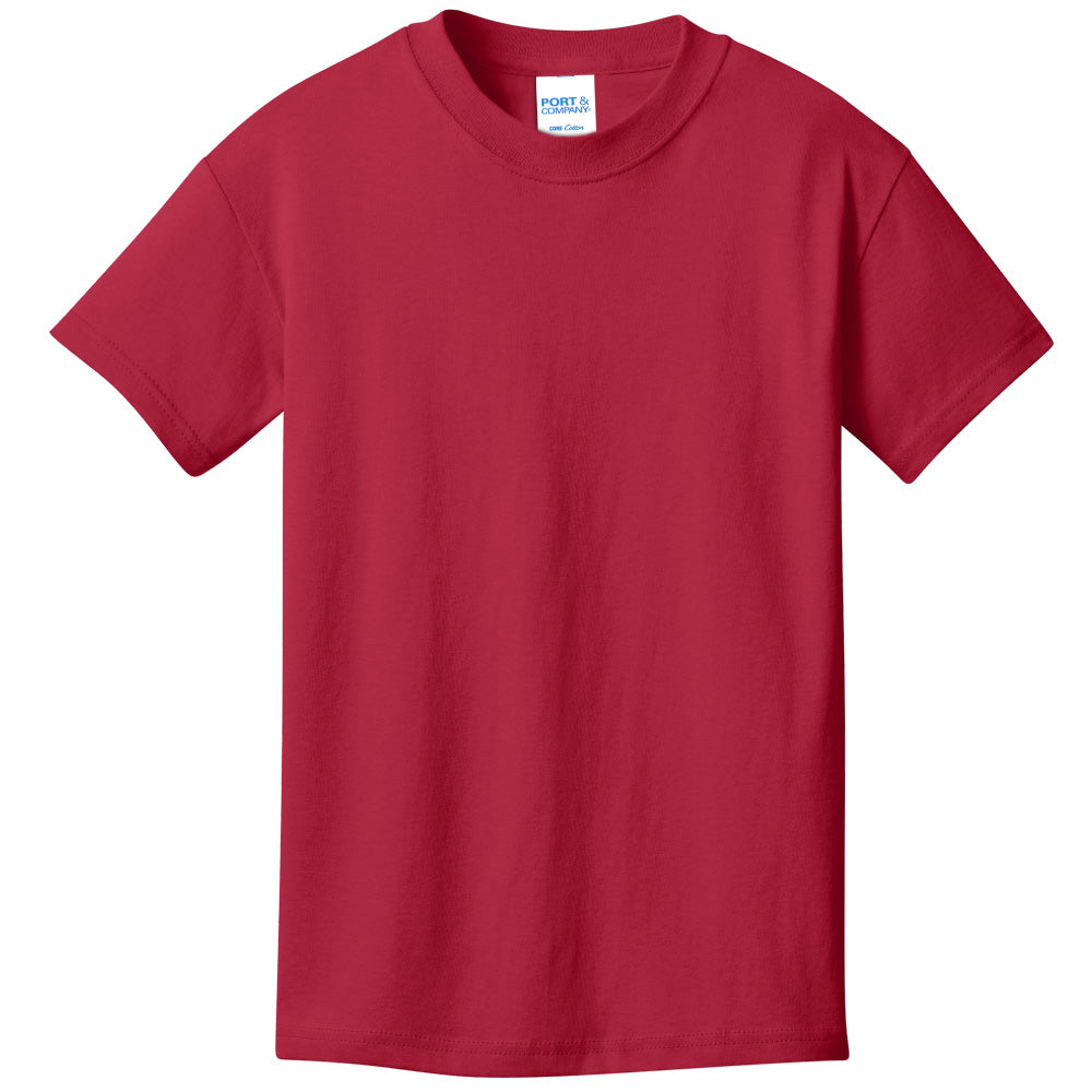 Unisex Youth Core Cotton Tee - 100% Cotton Port & Company® (PC54Y)