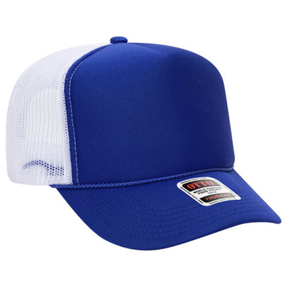 Custom Embroidered 5 Panel High Crown Mesh Back Trucker Hat OTTO CAP® (39-165)