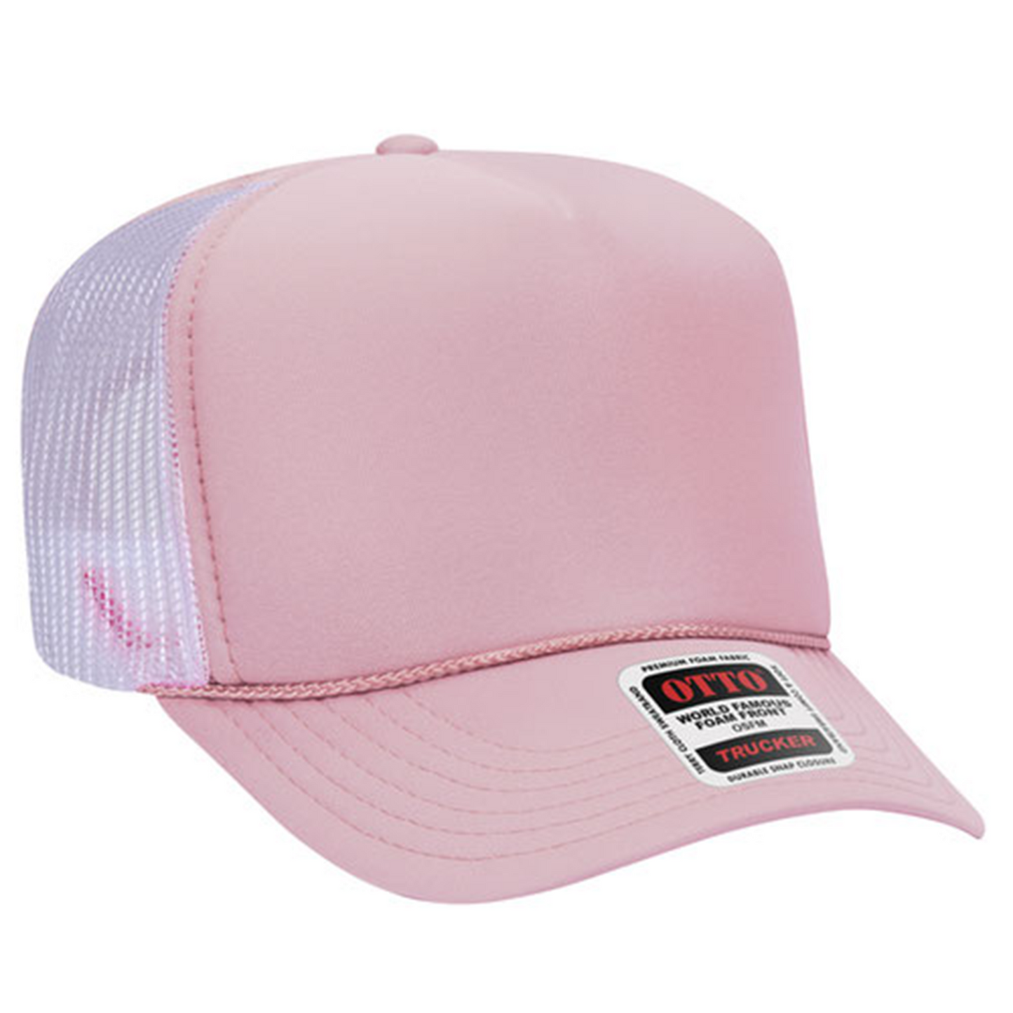 Custom Embroidered 5 Panel High Crown Mesh Back Trucker Hat OTTO CAP® (39-165)