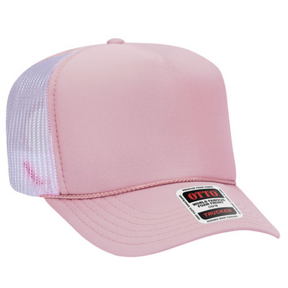 Custom Embroidered 5 Panel High Crown Mesh Back Trucker Hat OTTO CAP® (39-165)