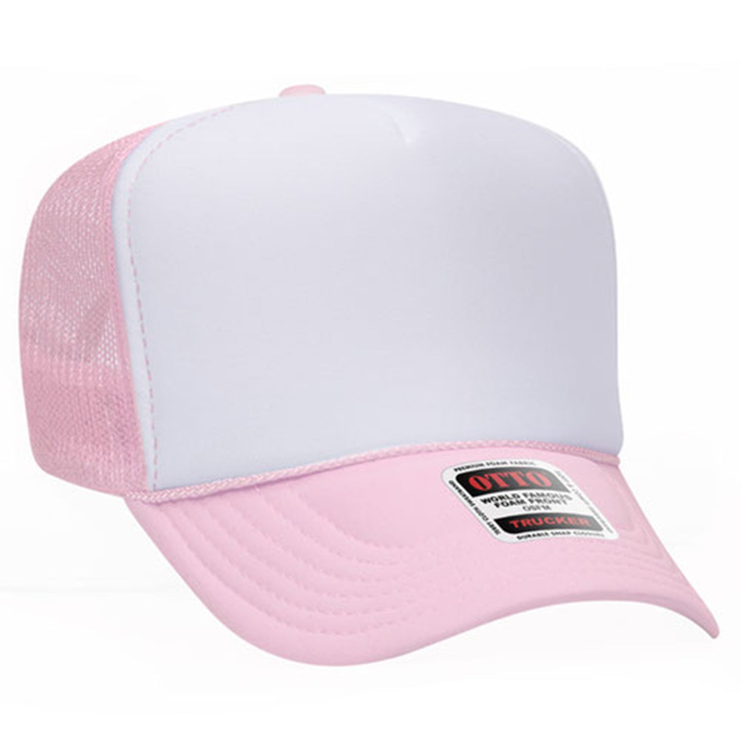 Custom Embroidered 5 Panel High Crown Mesh Back Trucker Hat OTTO CAP® (39-165)