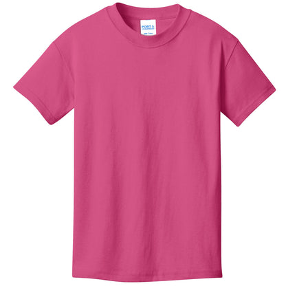 Unisex Youth Core Cotton Tee - 100% Cotton Port & Company® (PC54Y)
