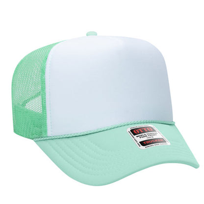 Custom Embroidered 5 Panel High Crown Mesh Back Trucker Hat OTTO CAP® (39-165)