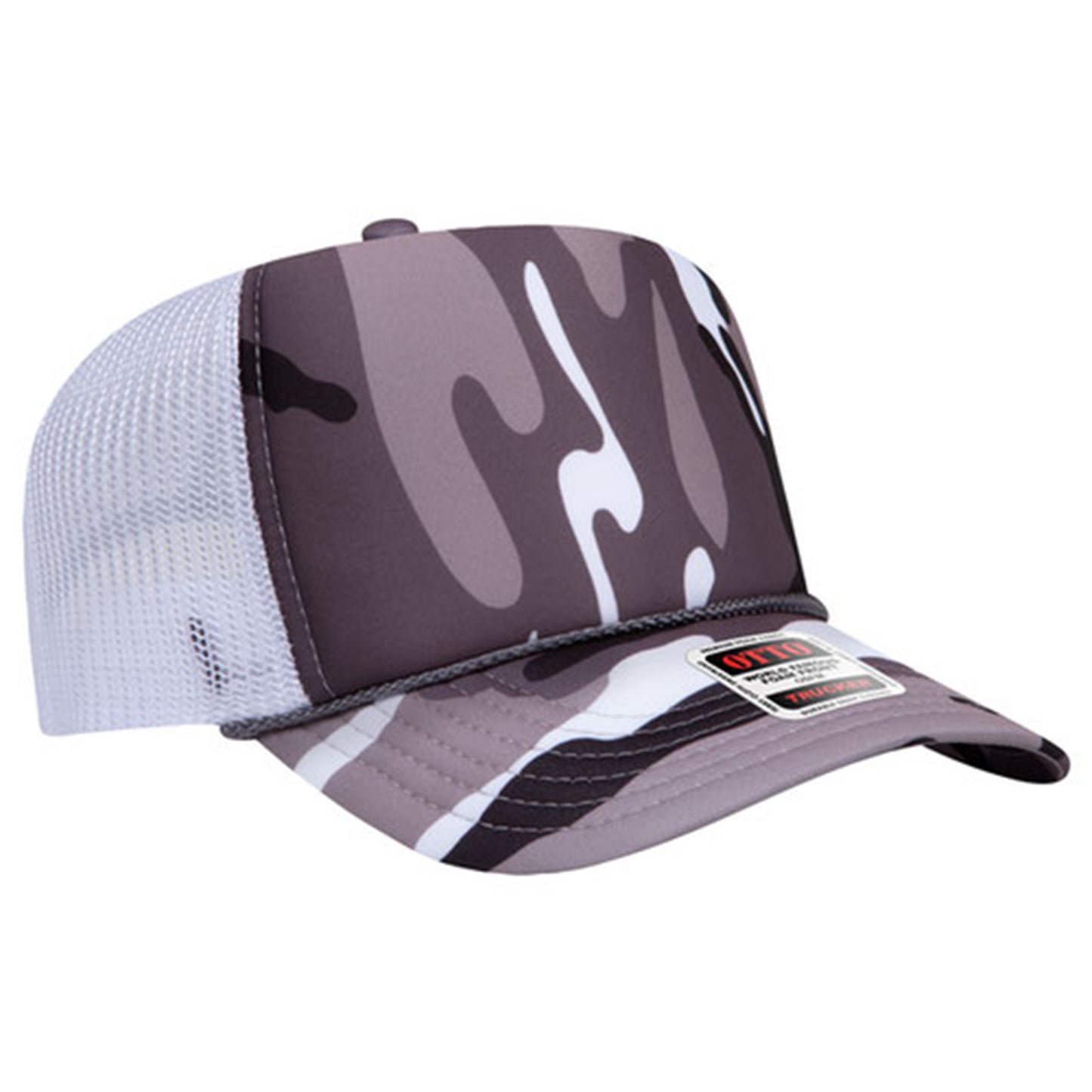 Custom Embroidered 5 Panel High Crown Mesh Back Trucker Hat OTTO CAP® (39-165)
