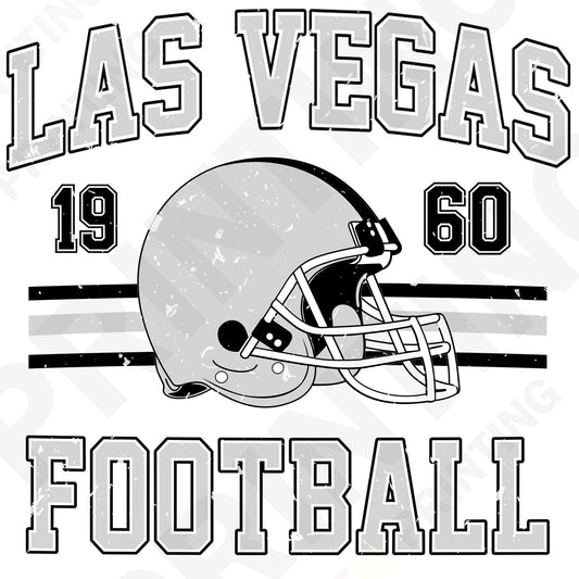 Las Vegas Football Retro Style Iron On Ready To Press DTF Transfer Film