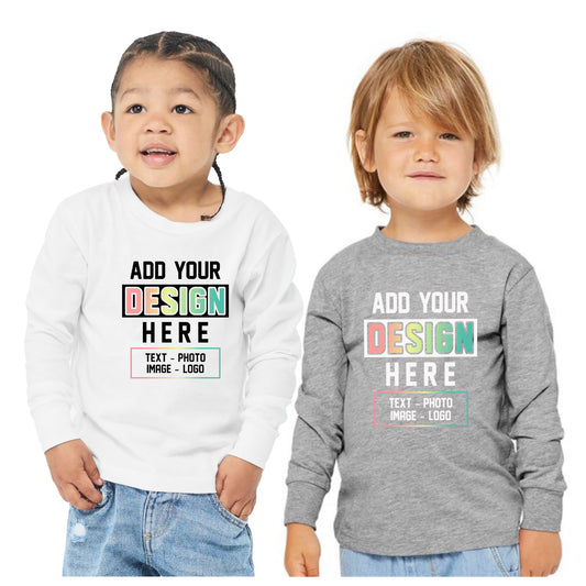 Unisex Toddler Jersey Long Sleeve Tee - BELLA + CANVAS (3501T)