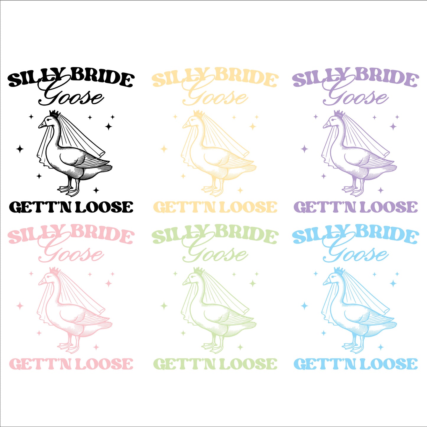 Drunk Goose Bride DTF Transfer