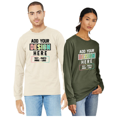 Unisex Jersey Long Sleeve Tee - BELLA+CANVAS (3501/3501CVC)
