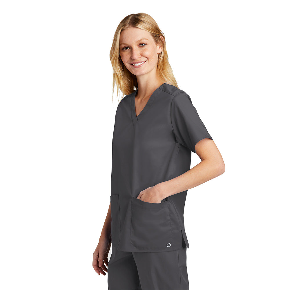 Personalized V-Neck Women's Scrub Top