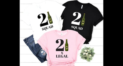 21st Birthday Squad T-Shirt