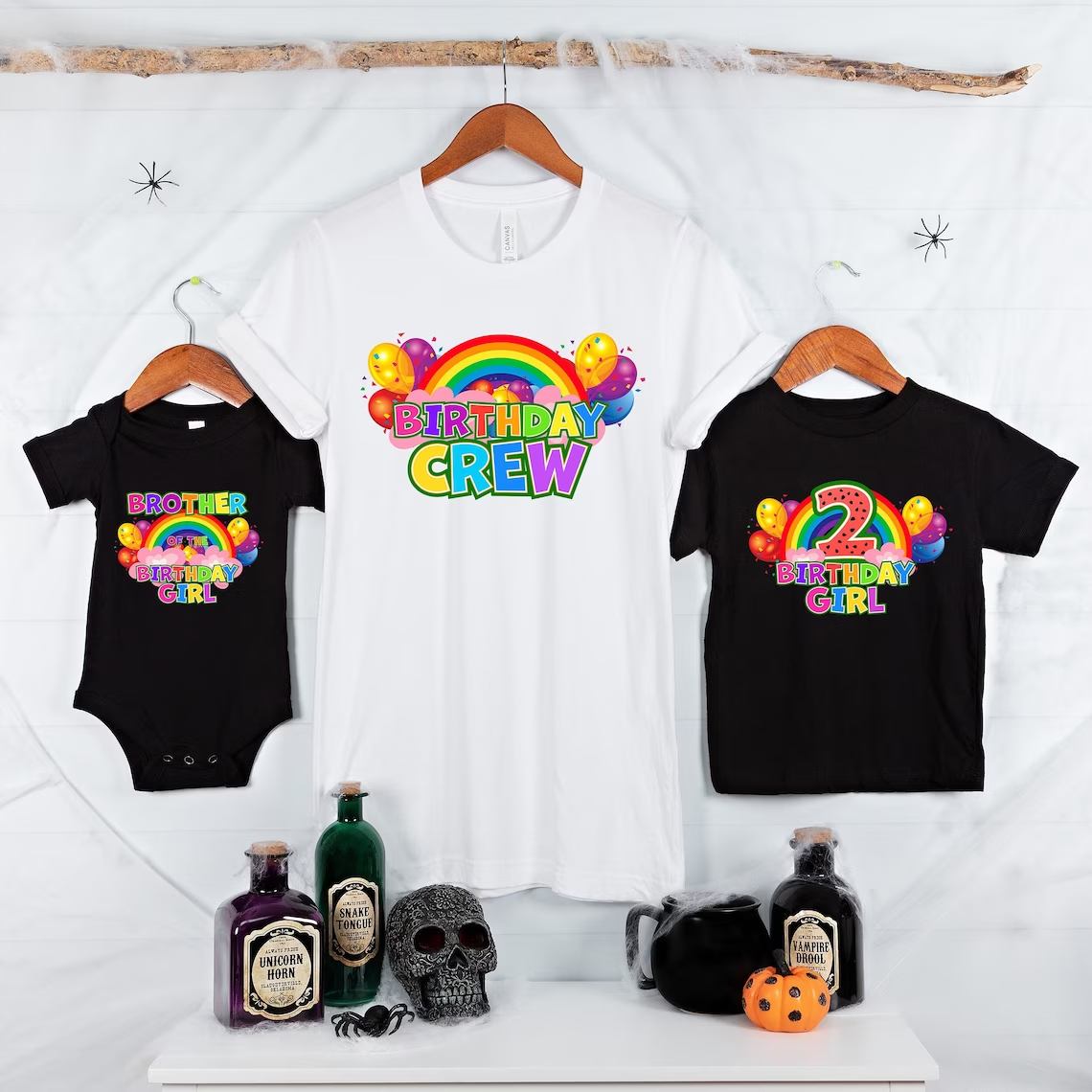 Rainbow Birthday Shirt, Matching Birthday Family Shirts, Personalized Birthday Rainbow Family shirts, rainbow theme,Cute pink Girl Birthday