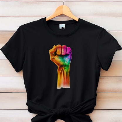 Punch Rainbow Shirt, LGBT Shirt, Pride Shirt, Rebel, Lesbian, Queer, Bisexual, Trans Pride Shirt, Gay Pride Awareness Gift TShirt