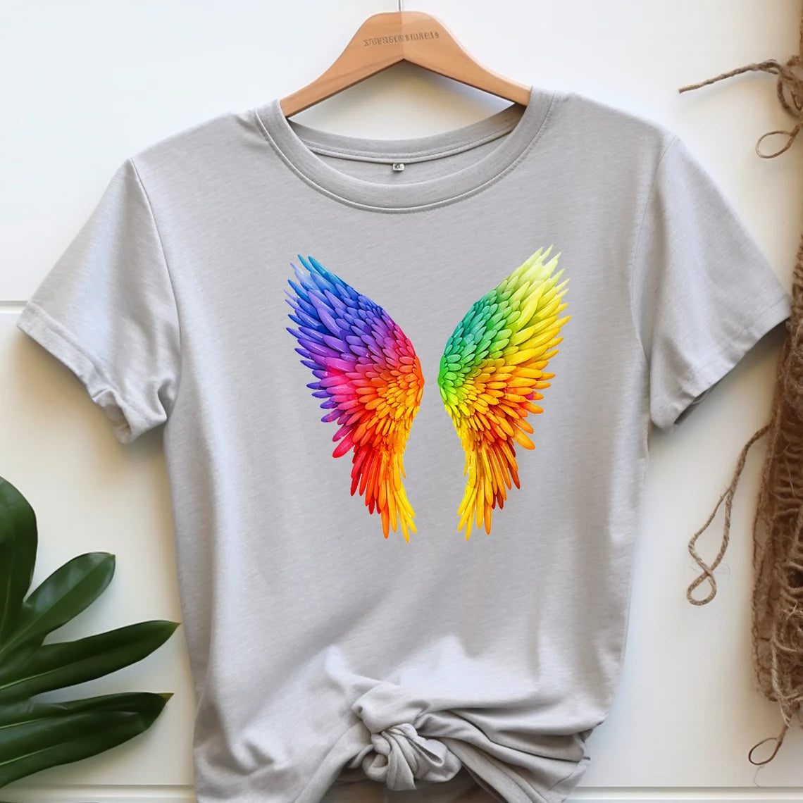 Water Color Painted Wings, Pretty Rainbow Valentine, Colorful Wings, LGBT Shirt, Pride Shirt, Trans Pride,Gay Pride Awareness
