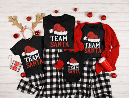 Team Santa Family Matching Shirt, Family Christmas Pajamas, Family Christmas Shirts, Christmas Gift, Matching Christmas Shirts