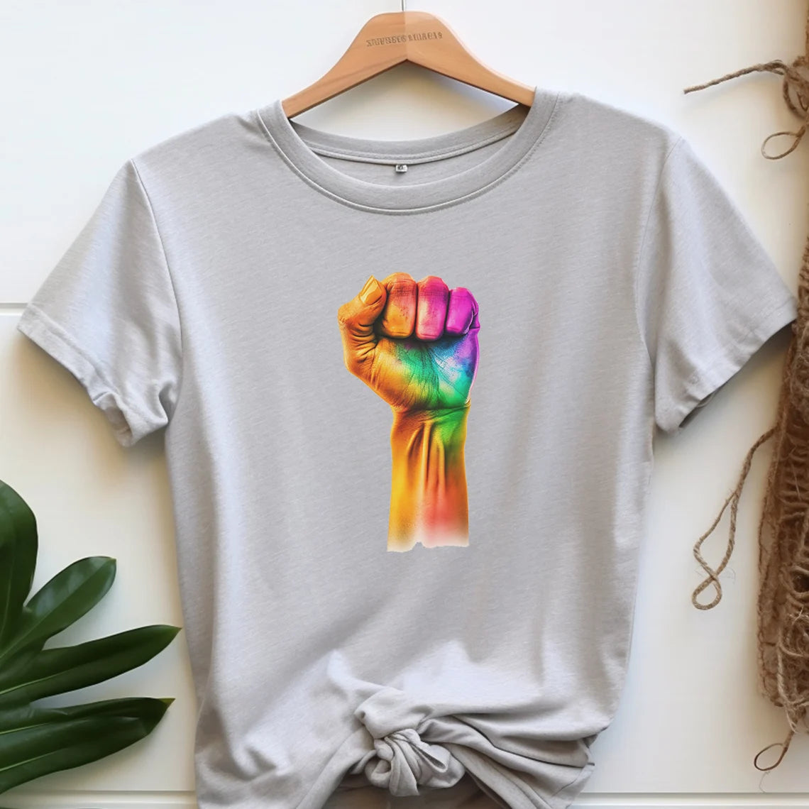 Punch Rainbow Shirt, LGBT Shirt, Pride Shirt, Rebel, Lesbian, Queer, Bisexual, Trans Pride Shirt, Gay Pride Awareness Gift TShirt