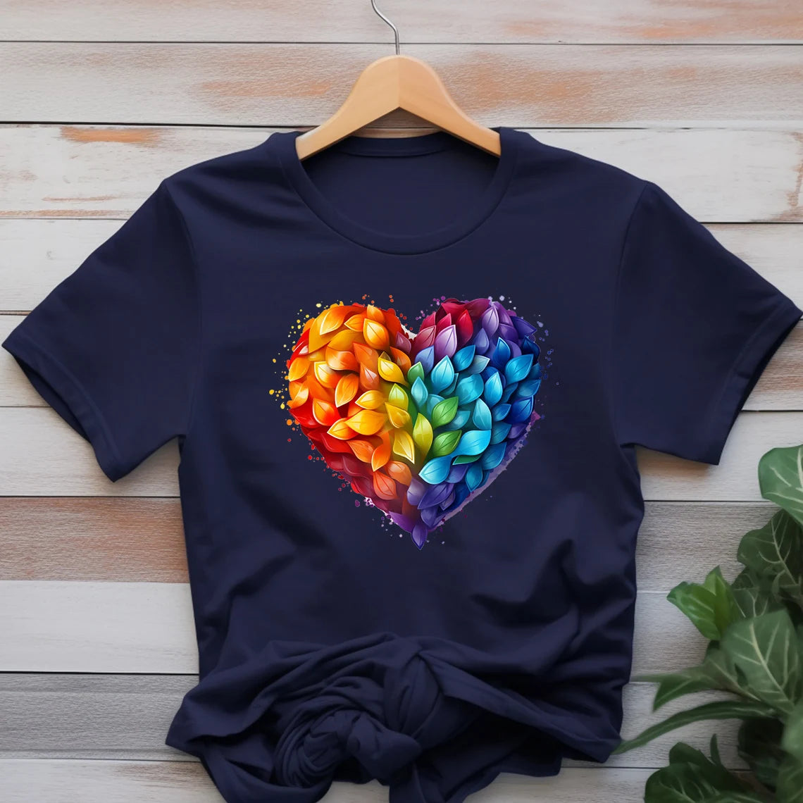 Water Color Painted Heart, Pretty Rainbow Valentine, Colorful Heart, LGBT Shirt, Pride Shirt, Trans Pride,Gay Pride Awareness