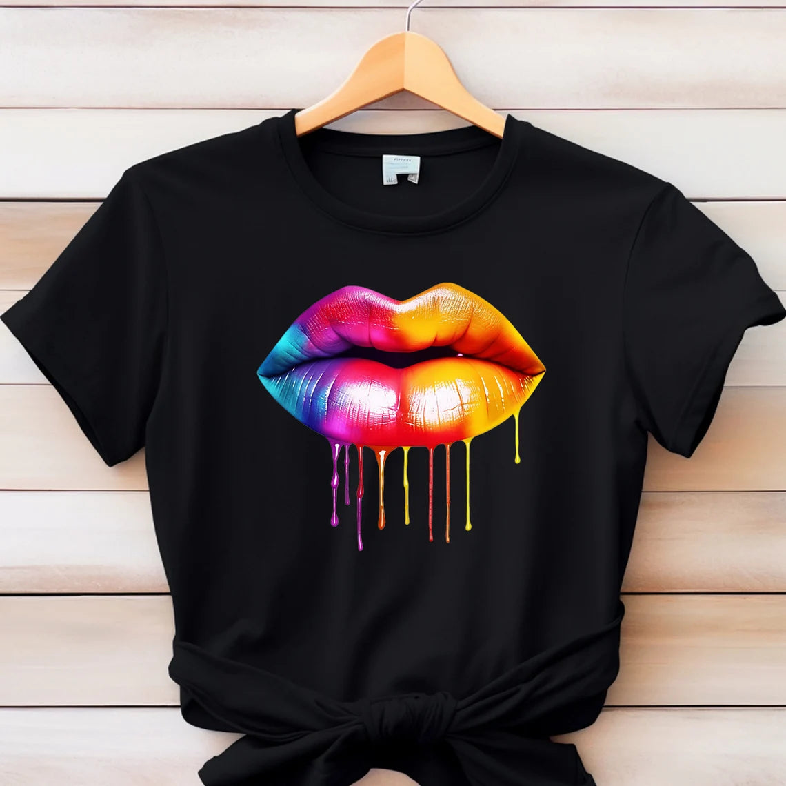 Watercolor hot lips Tshirt, Colorful lips Shirt, Melting lips Tee, LGBT Shirt, Pride Shirt, Trans Pride,Gay Pride Awareness