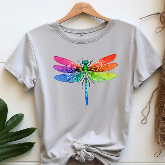 Dragonfly Rainbow Shirt, Positive Shirt, Lucky Shirt, Dragonfly lover gift, LGBT Shirt, Pride Shirt, Trans Pride,Gay Pride Awareness