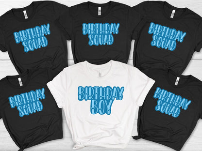 Birthday Squad and Birthday Boy Matching Shirts, Birthday Squad Party Shirts, Men's Birthday Squad Shirts, Boy's Birthday T-shirts