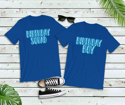 Birthday Squad and Birthday Boy Matching Shirts, Birthday Squad Party Shirts, Men's Birthday Squad Shirts, Boy's Birthday T-shirts