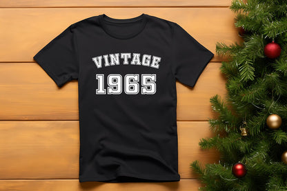 Custom Vintage T-shirt, Birthday Party T-Shirt, Personalized year of birth Tshirt, Anniversary Tee, Custom Gift for birthday