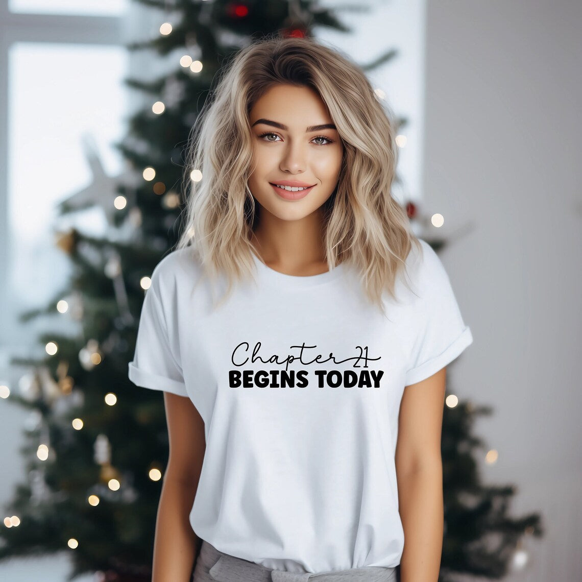 21st Birthday New Chapter Begins Today T-shirt