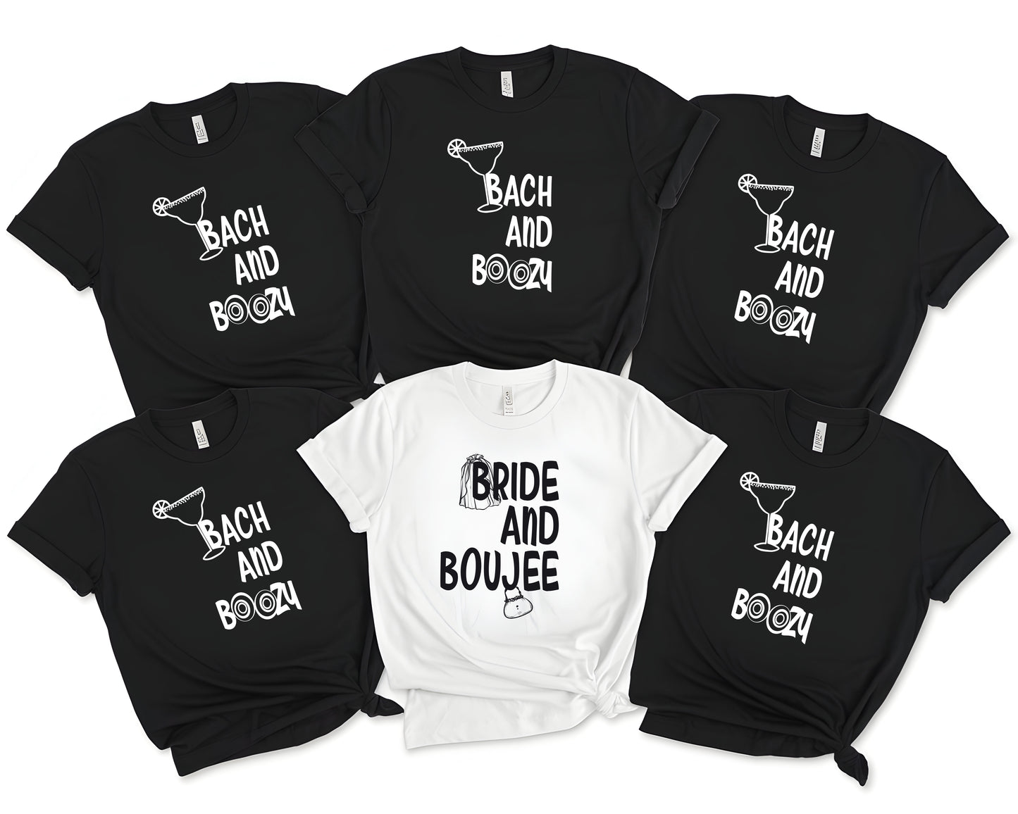 Bride and Boujee , Bach and Boozie DTF Transfer