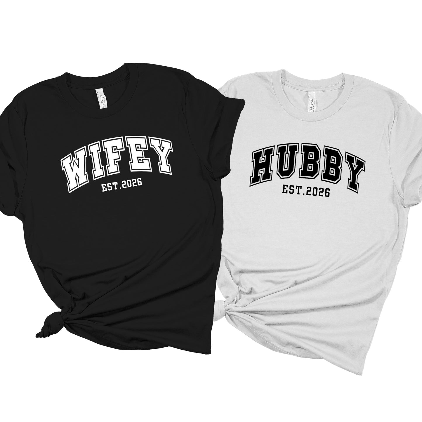 Hubby and Wifey DTF Transfer